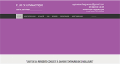Desktop Screenshot of gym-union-haguenau.com