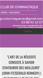 Mobile Screenshot of gym-union-haguenau.com